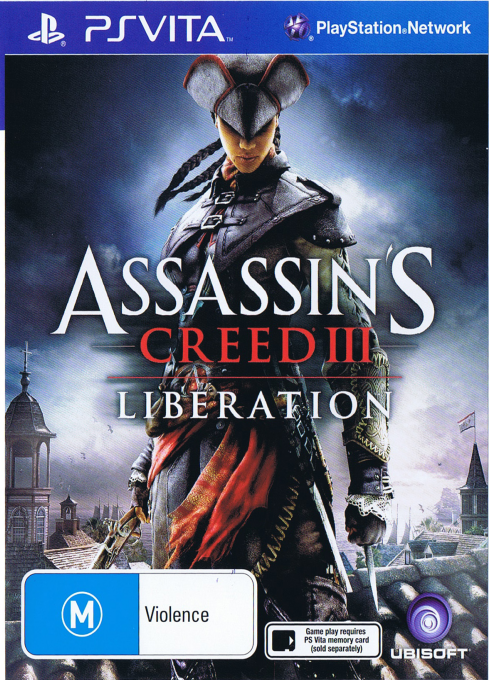 Assassin's Creed III: Liberation box art for Playstation Vita