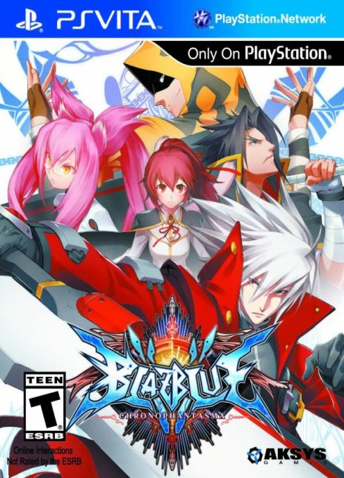 BlazBlue: Chrono Phantasma box art for Playstation Vita