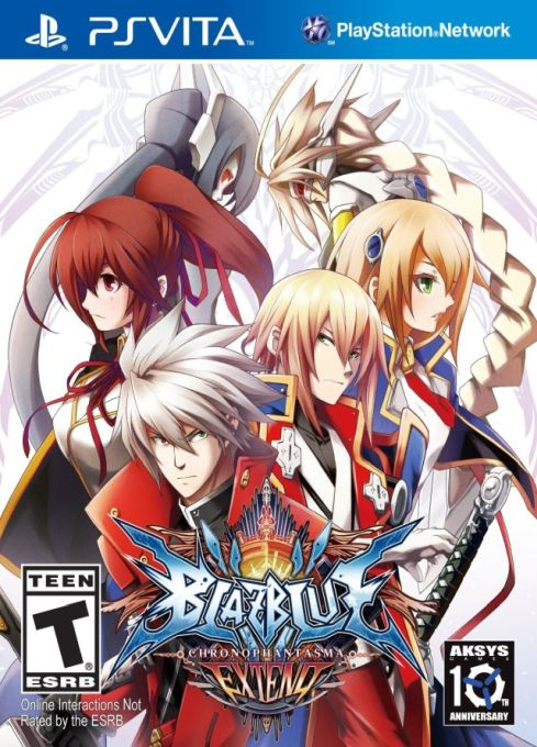BlazBlue: Chrono Phantasma Extend box art for Playstation Vita