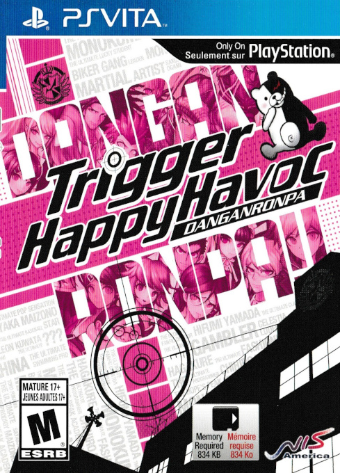 DanganRonpa: Trigger Happy Havoc box art for Playstation Vita