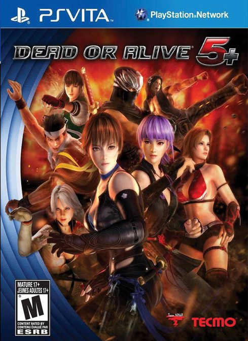 Dead or Alive 5 Plus box art for Playstation Vita