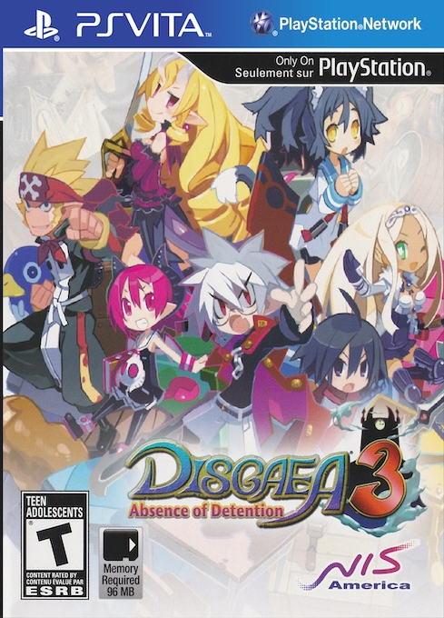 Disgaea 3 Absence of Detention box art for Playstation Vita