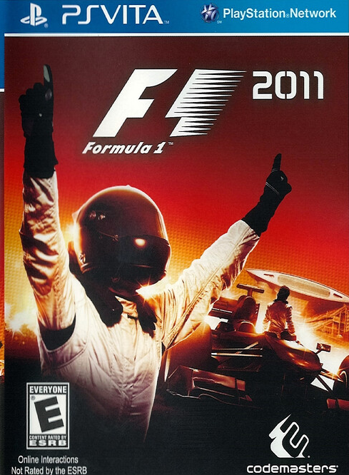 F1 2011 box art for Playstation Vita