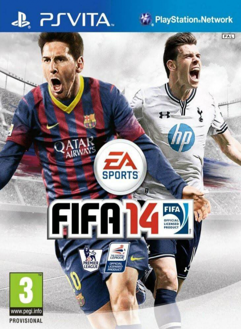 FIFA 14 box art for Playstation Vita