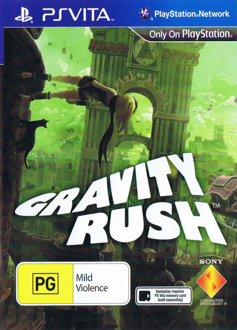 Gravity Rush box art for Playstation Vita