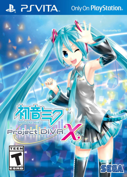 Hatsune Miku: Project Diva X box art for Playstation Vita