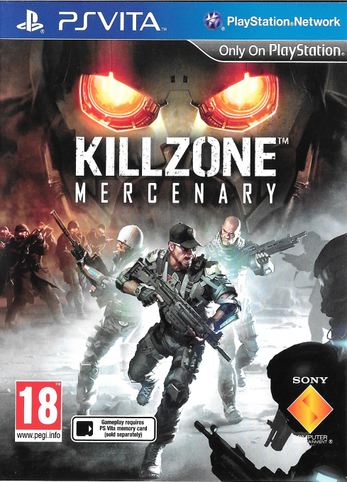 Killzone: Mercenary box art for Playstation Vita