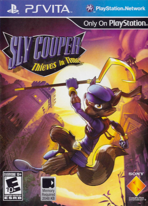 Sly Cooper: Thieves in Time box art for Playstation Vita