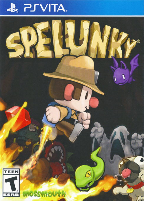 Spelunky box art for Playstation Vita