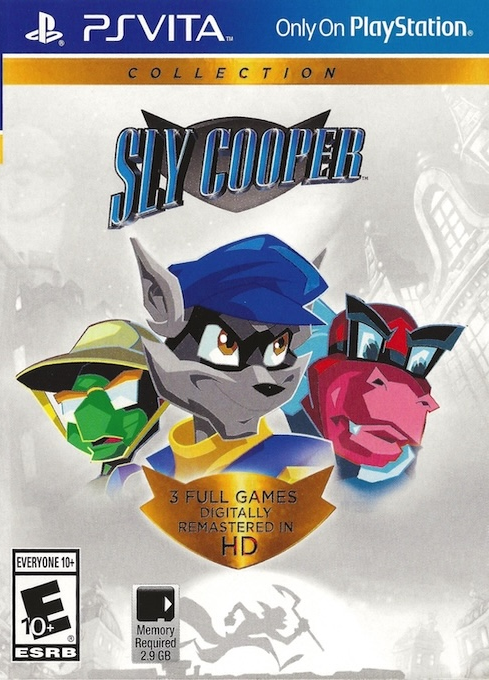 The Sly Trilogy box art for Playstation Vita