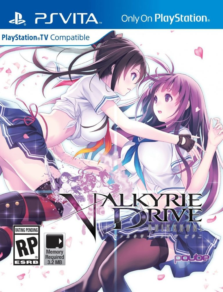 Valkyrie Drive Bhikkhuni box art for Playstation Vita