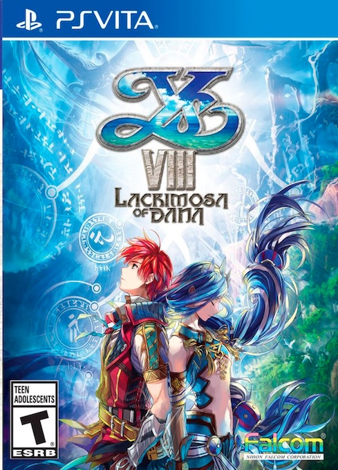 Ys VIII: Lacrimosa of Dana box art for Playstation Vita