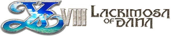 Ys VIII: Lacrimosa of Dana logo for Playstation Vita