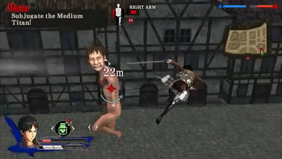 Attack on Titan screenshot 3 for Playstation Vita
