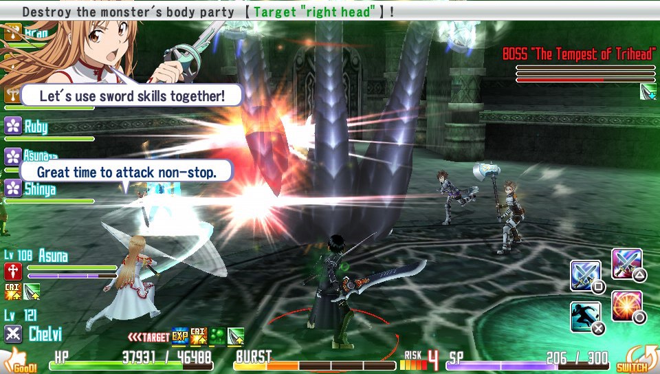 Sword Art Online: Hollow Fragment screenshot 2 for Playstation Vita