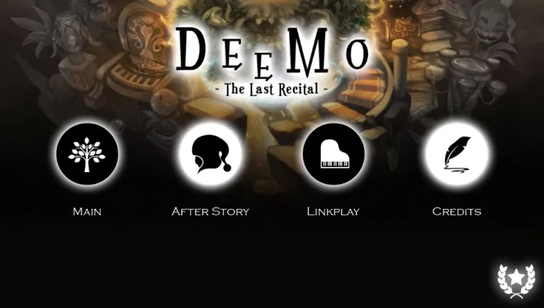 Deemo: The Last Recital title screen for Playstation Vita