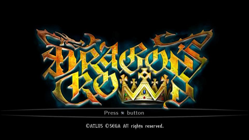 Dragon's Crown [Special Edition] title screen for Playstation Vita