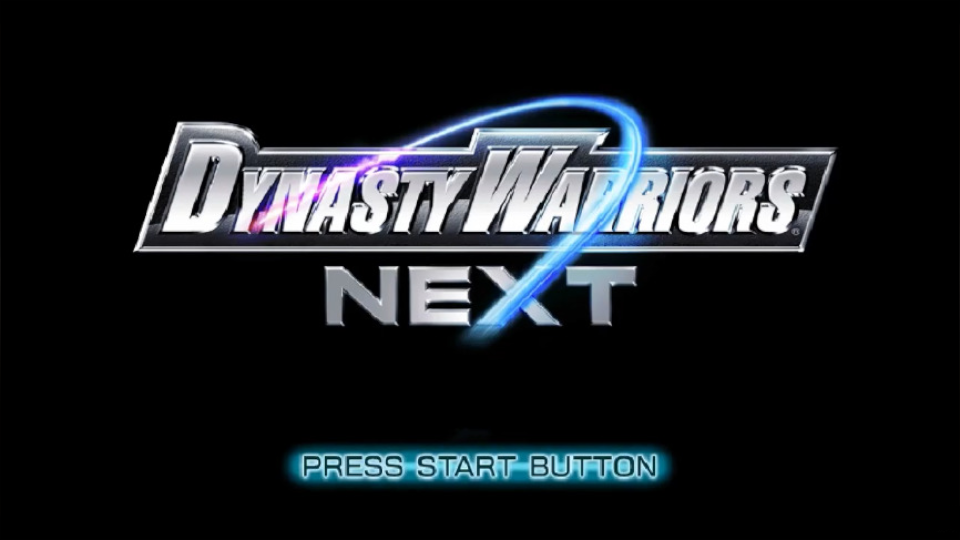 Dynasty Warriors Next title screen for Playstation Vita
