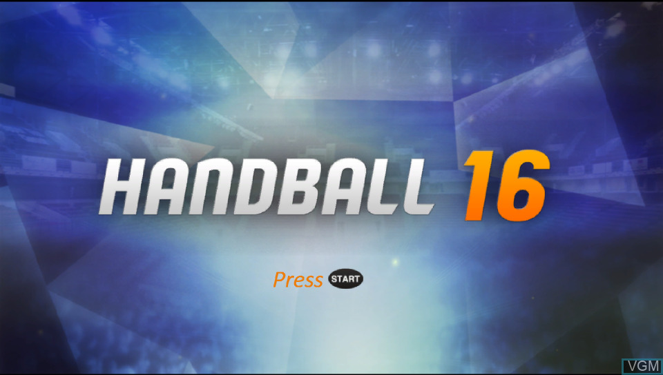 Handball 16 title screen for Playstation Vita