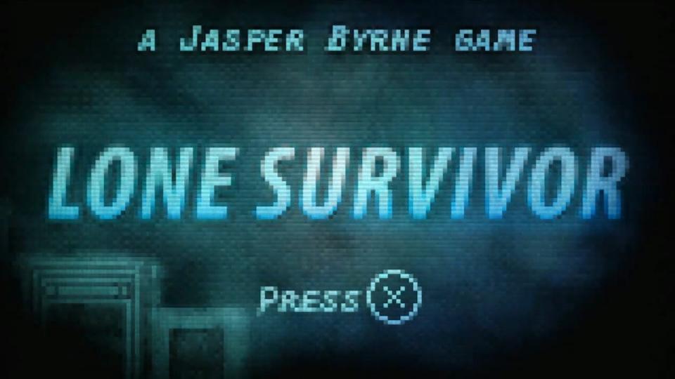 Lone Survivor title screen for Playstation Vita