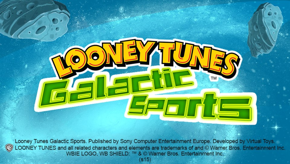 Looney Tunes Galactic Sports title screen for Playstation Vita