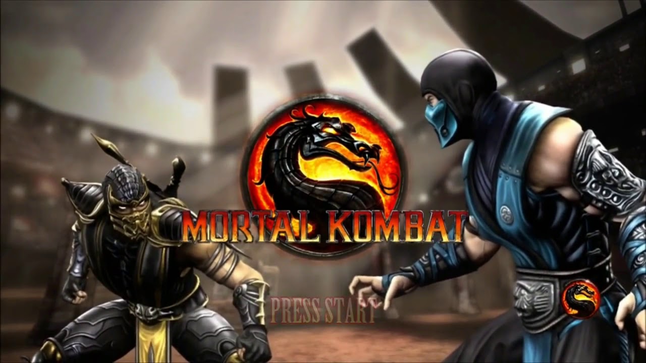 Mortal Kombat title screen for Playstation Vita