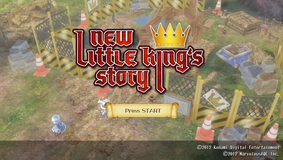 New Little King’s Story title screen for Playstation Vita