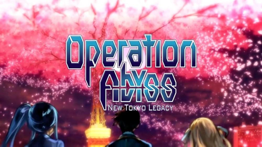 Operation Abyss New Tokyo Legacy title screen for Playstation Vita