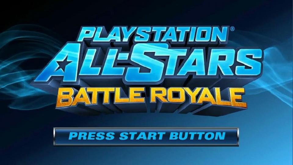 Playstation All-Stars Battle Royale title screen for Playstation Vita