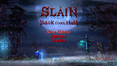Slain: Back From Hell back cover for Playstation Vita