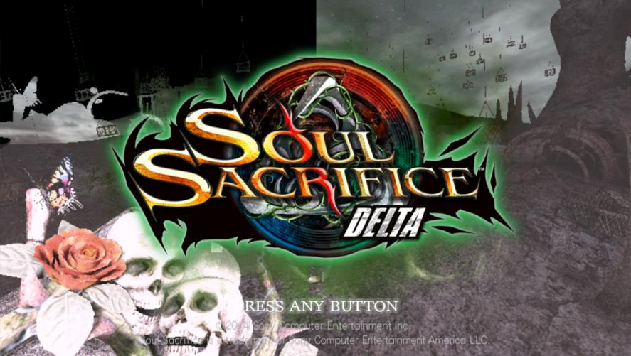 Soul Sacrifice Delta title screen for Playstation Vita