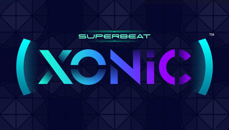 Superbeat: XONiC title screen for Playstation Vita