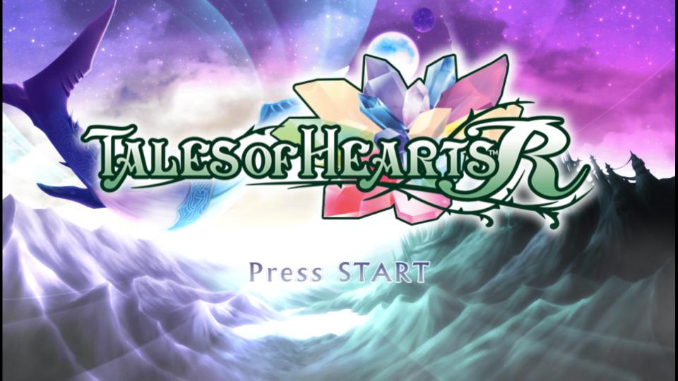 Tales of Hearts R title screen for Playstation Vita