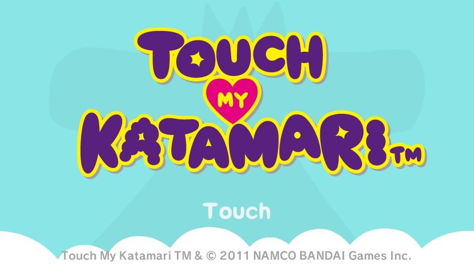 Touch My Katamari title screen for Playstation Vita