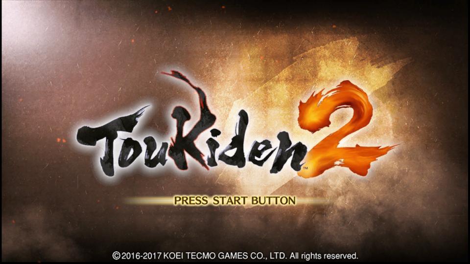 Toukiden 2 title screen for Playstation Vita