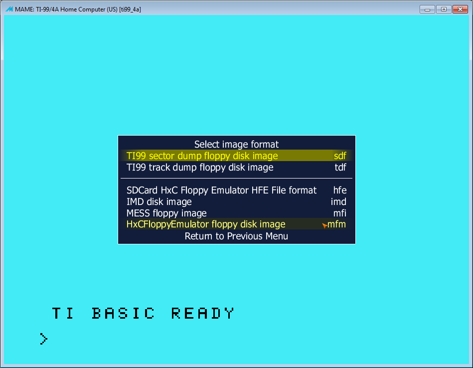 Disk Manager 2 screenshot 2 for TI-99