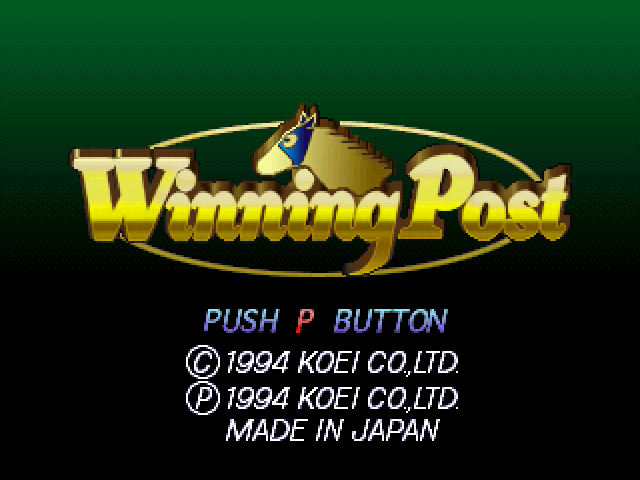 Winning Post title screen for 3DO