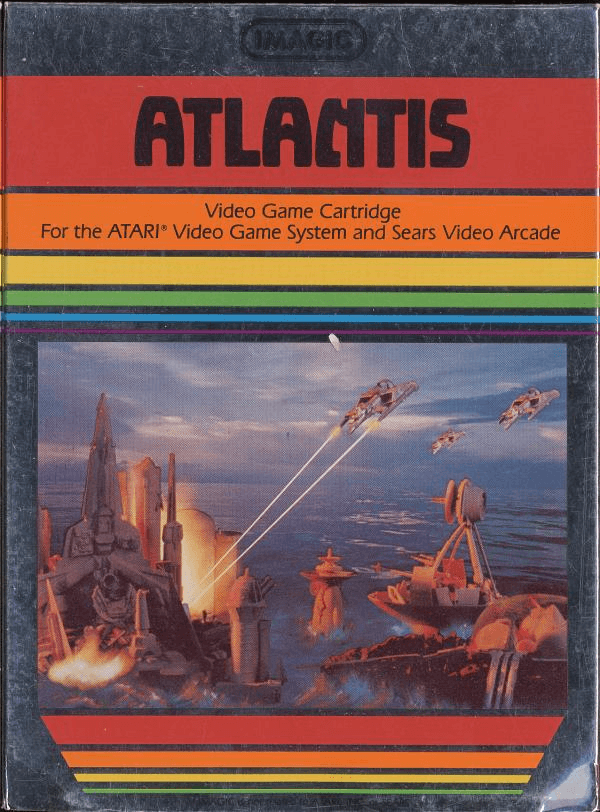 Atlantis box art for Atari 2600