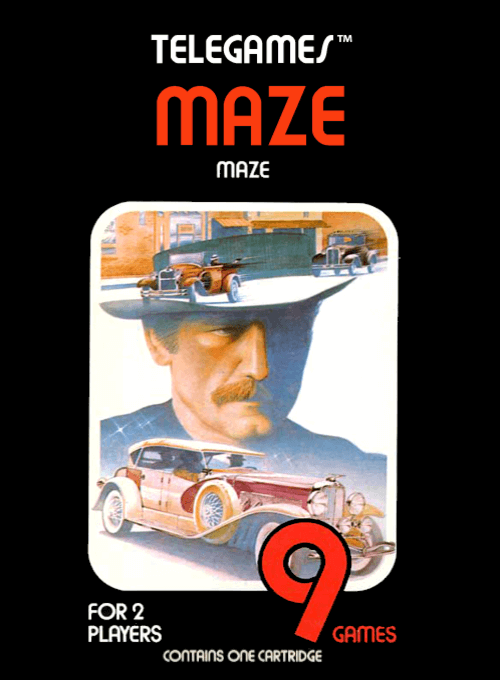 Maze box art for Atari 2600