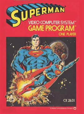 Superman box art for Atari 2600