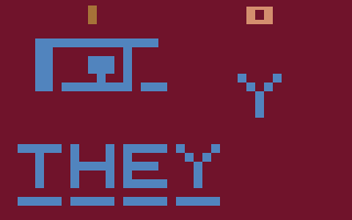 Hangman screenshot 3 for Atari 2600