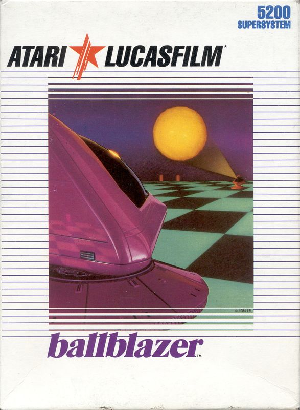 Ballblazer box art for Atari 5200