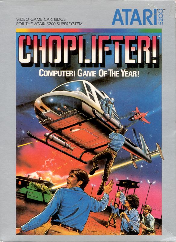 Choplifter! box art for Atari 5200