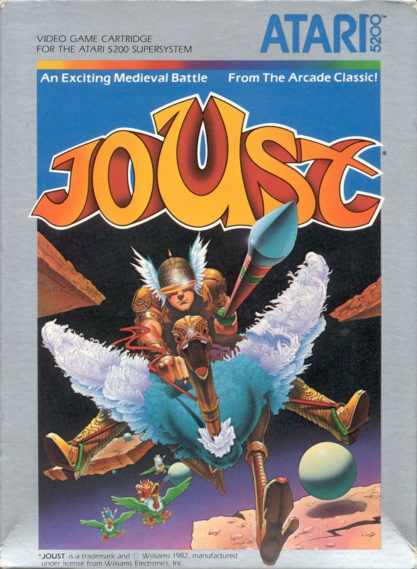Joust box art for Atari 5200
