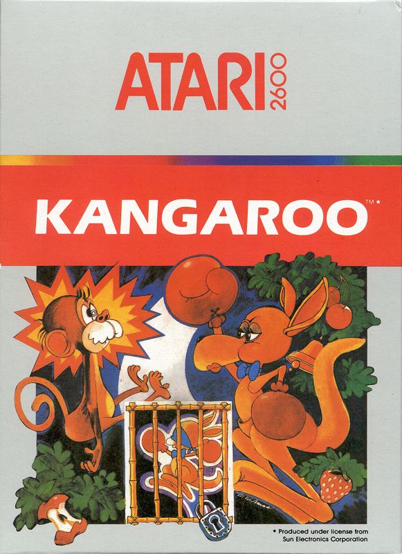 Kangaroo box art for Atari 5200