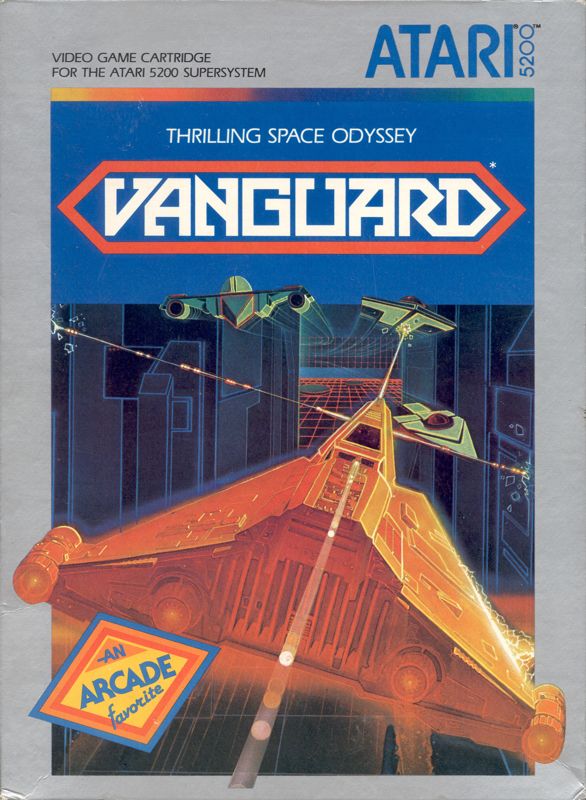 Vanguard box art for Atari 5200