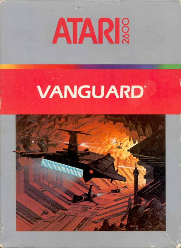 Vanguard box art for Atari 5200