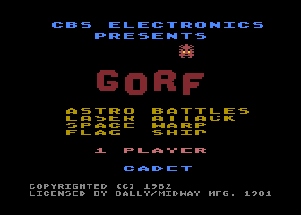 Gorf screenshot 3 for Atari 5200