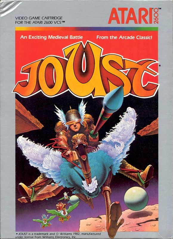 Joust box art for Atari 7800