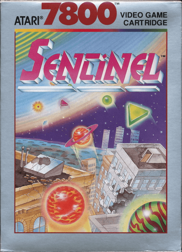 Sentinel box art for Atari 7800